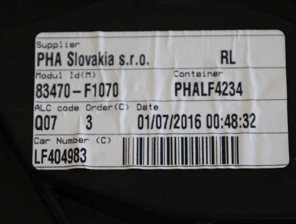 Fensterheber elektrisch hinten links 83470F1070 Kia SPORTAGE 4
