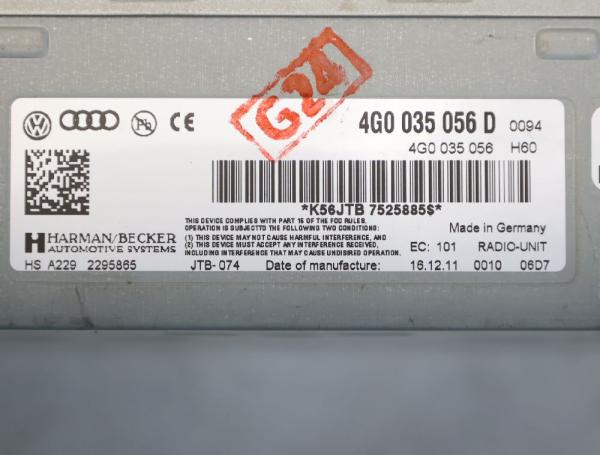 Navigationssystem 4G0035056D Audi Q5 8R