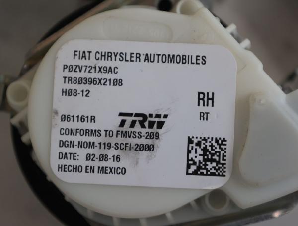 Sicherheitsgurt hinten rechts P0ZV721X9AC Chrysler GRAND VOYAGER RT