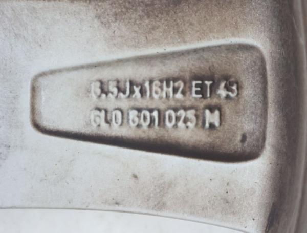 Felge Alu/Leichtmetall hinten links 6L0601025M Seat IBIZA 3 6L