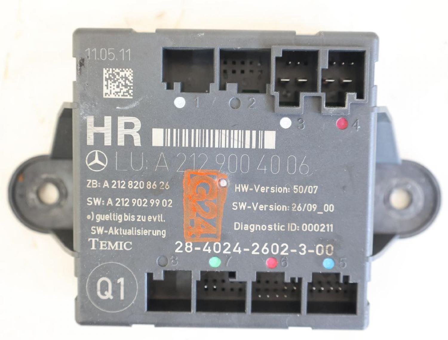 Steuergerät Karosserie 2129004006 Mercedes C-KLASSE S 204