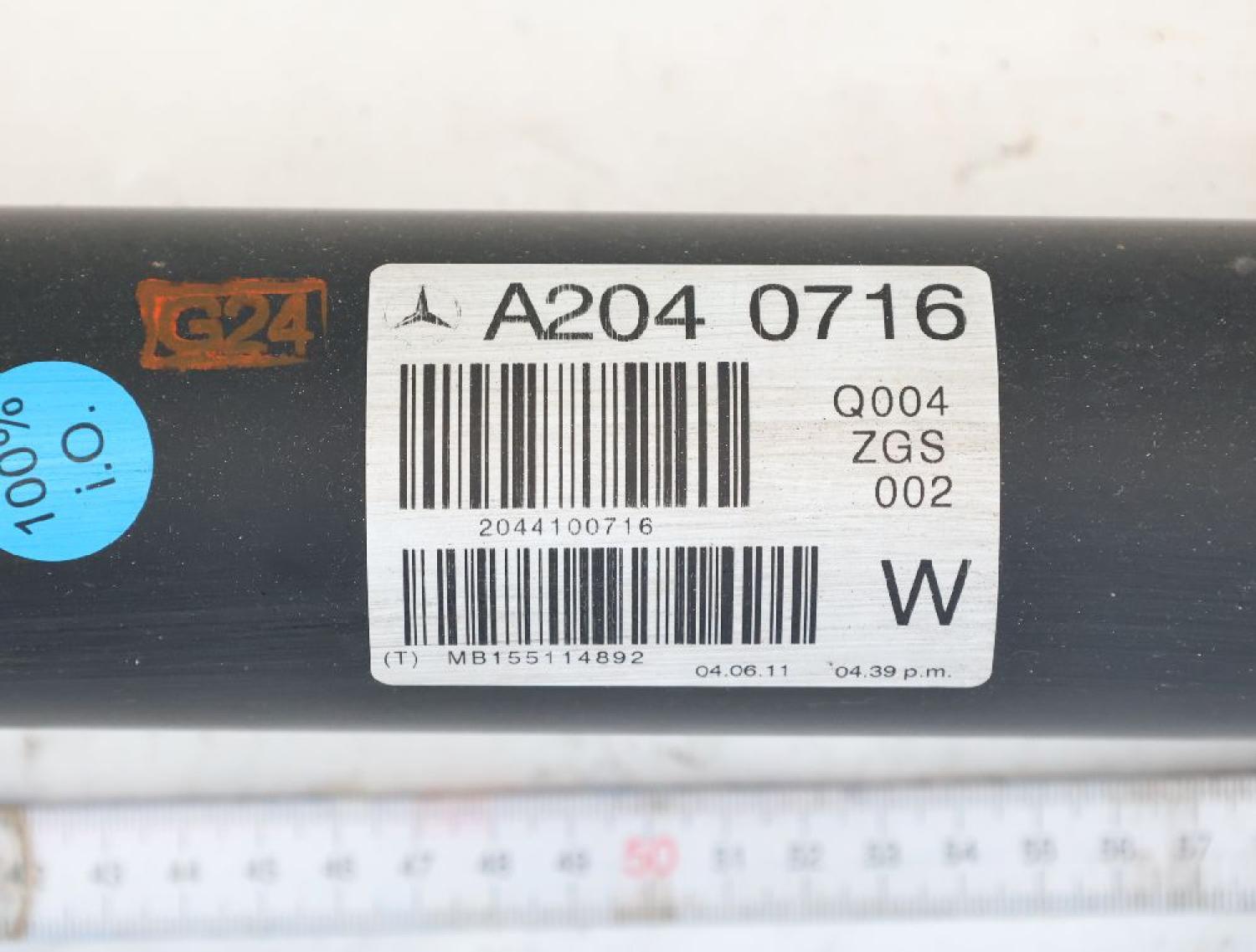 Kardanwelle 2044100716 Mercedes C-KLASSE S 204