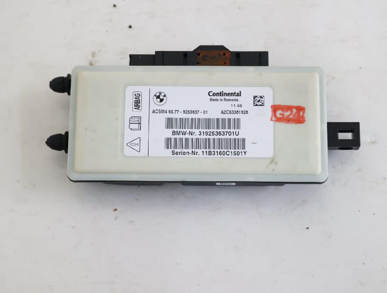 Steuergerät Aufprallsensor 65779253637 BMW 5er Touring F11