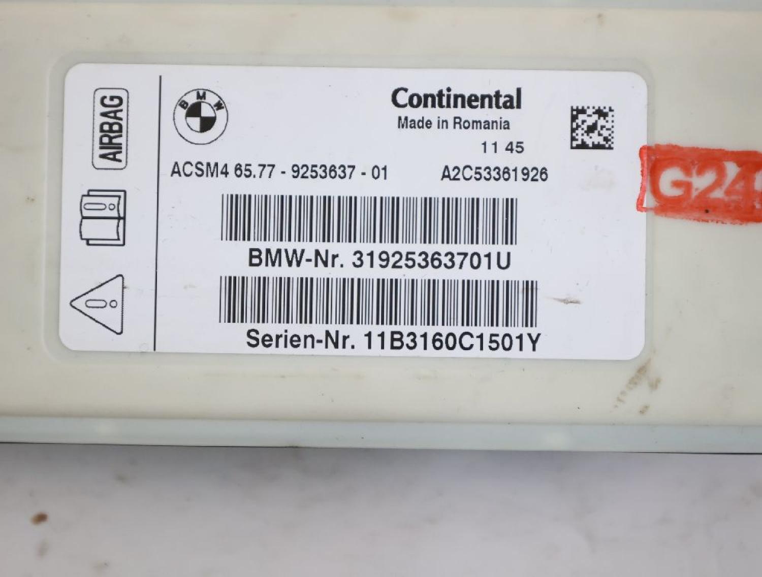 Steuergerät Aufprallsensor 65779253637 BMW 5er Touring F11