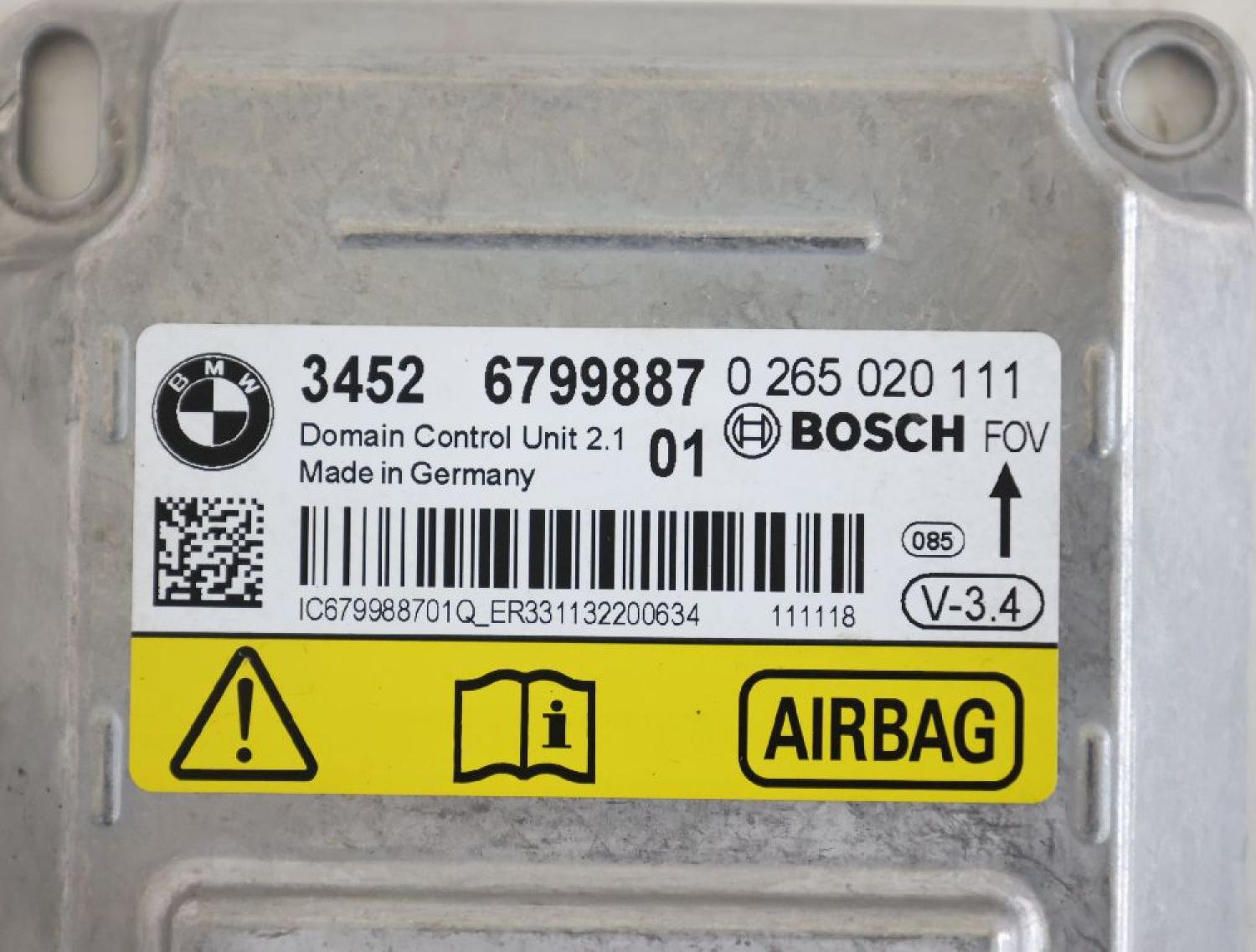 Steuergerät Aufprallsensor 34526799887 BMW 5er Touring F11