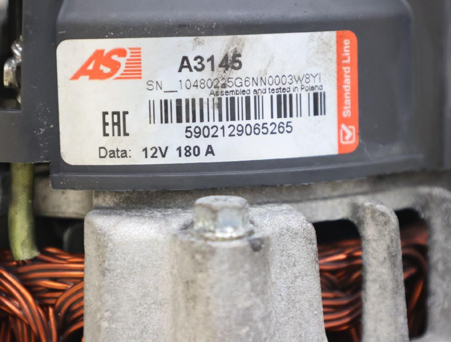 Lichtmaschine 0009068802 Mercedes SPRINTER 906